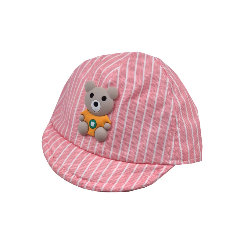 عکس شماره 2 : کلاه نوزادی طرح خرس راه راه کد 1945