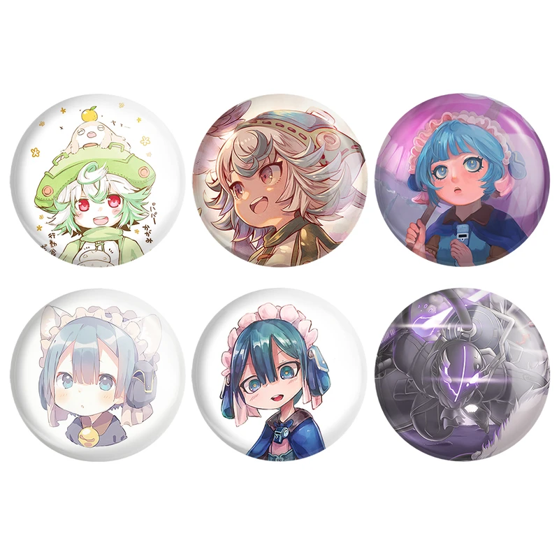 مگنت خندالو طرح انیمه ساخته شده در پرتگاه Made in Abyss کد 1343A مجموعه 6 عددی