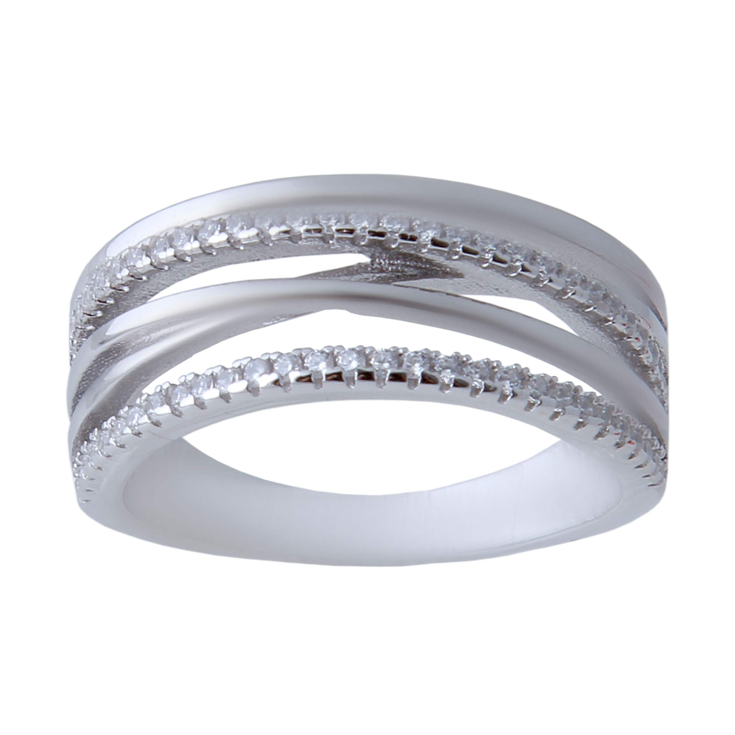 انگشتر نقره زنانه بازرگانی میلادی کد AWR_415