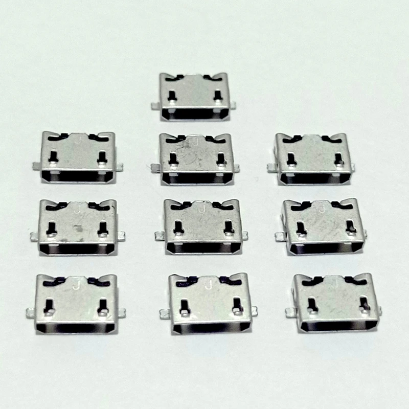 سوکت شارژ مدل micro USB 5pin flat مجموعه ده عددی
