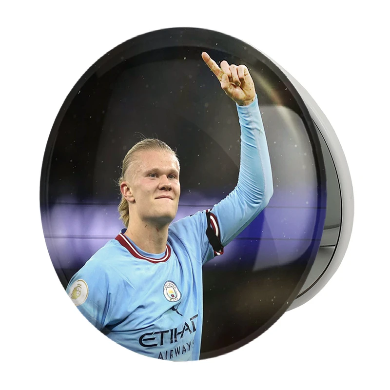 آینه جیبی خندالو طرح ارلینگ هالند (Erling Haaland) مدل تاشو کد 36356