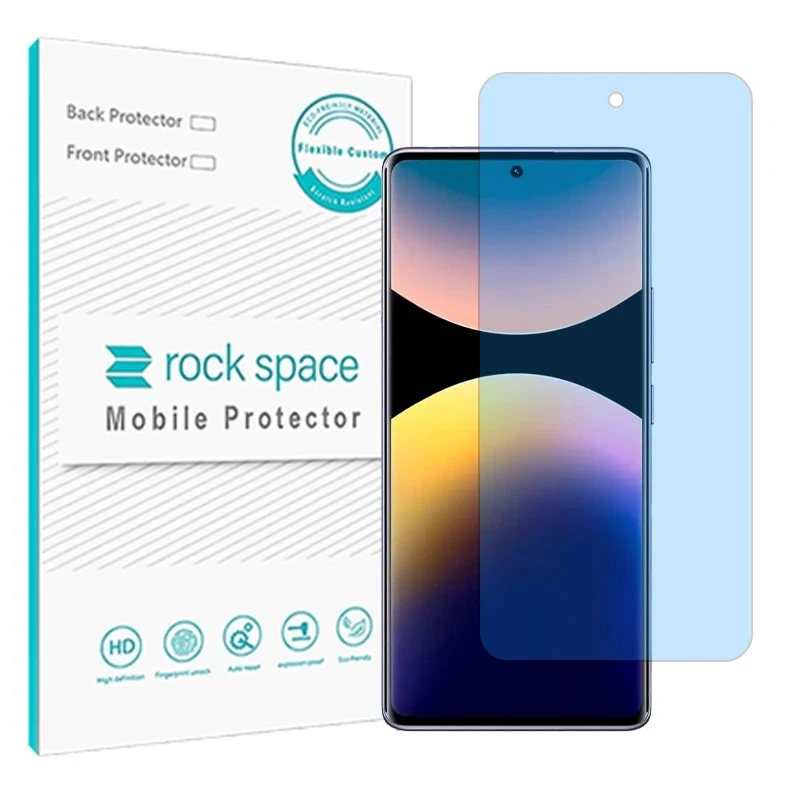 محافظ صفحه نمایش آنتی بلو راک اسپیس مدل هیدروژلی مناسب برای گوشی موبایل شیائومی Poco M8