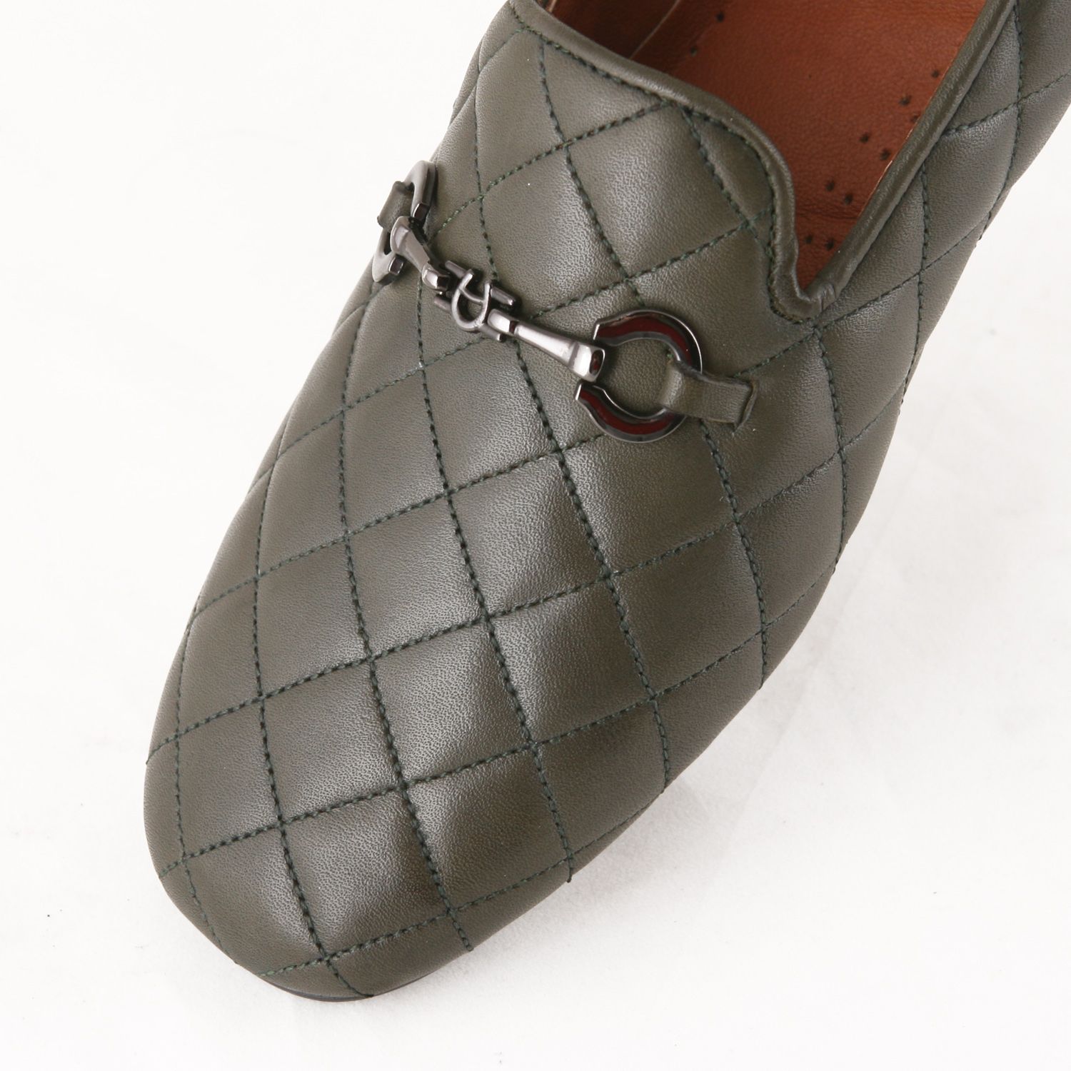 کفش زنانه چرم یلسان مدل درلین کد sbz-DRL-626-GN -  - 3