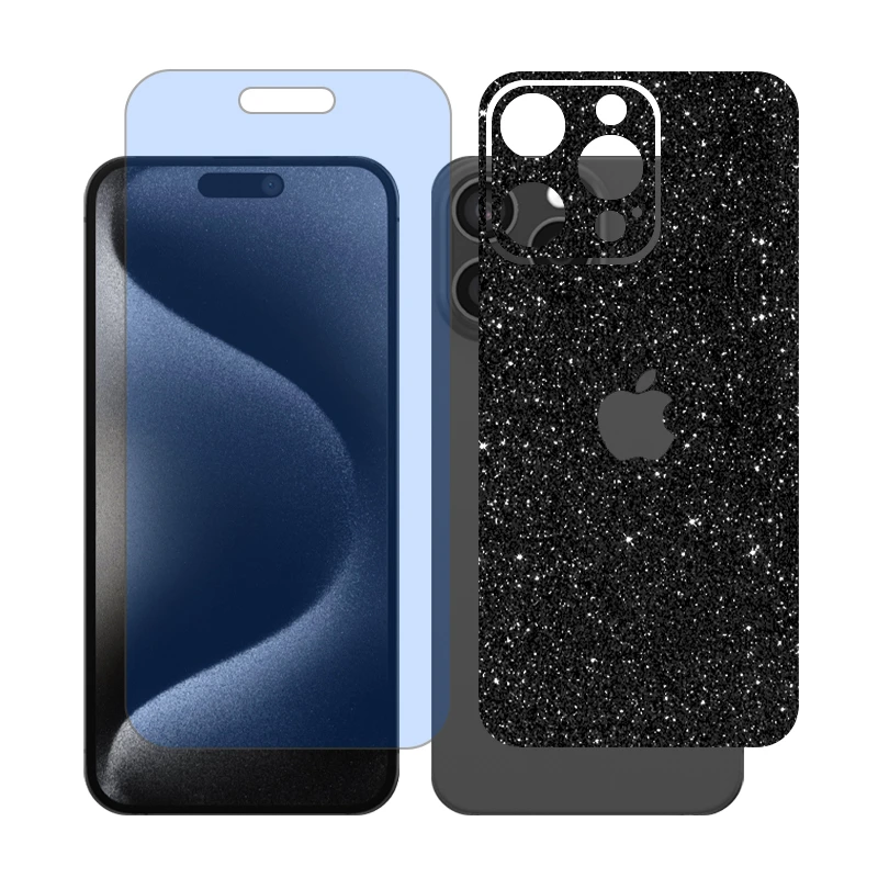 محافظ صفحه نمایش مات آنتی بلو گلس مدل Together مناسب برای گوشی موبایل اپل iPhone 15 Pro Max به همراه برچسب پوششی پشت گوشی