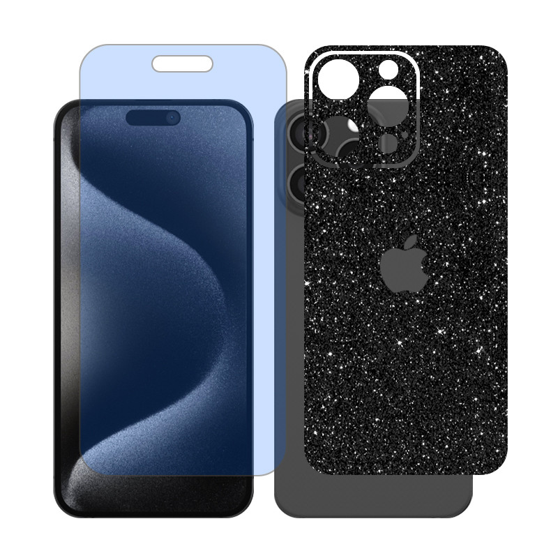 محافظ صفحه نمایش مات آنتی بلو گلس مدل Together مناسب برای گوشی موبایل اپل iPhone 15 Pro Max به همراه برچسب پوششی پشت گوشی