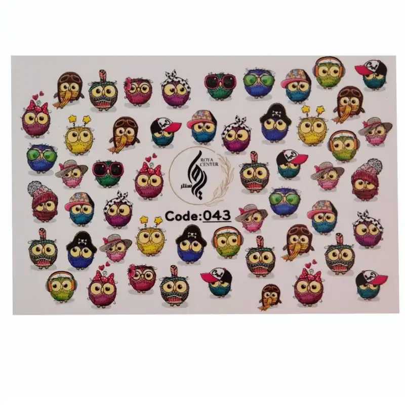 برچسب لنز ناخن رویاسنتر مدل M4 مجموعه 6 عددی