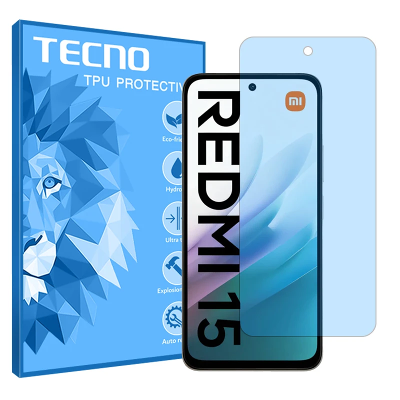 محافظ صفحه نمایش مات آنتی بلو تکنو مدل Resistant مناسب برای گوشی موبایل شیائومی Redmi 15 4G