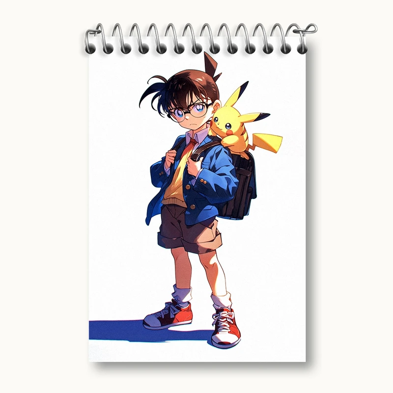 دفتر یادداشت 50 برگ خندالو مدل انیمه پوکمون (Pokemon) کد F2845