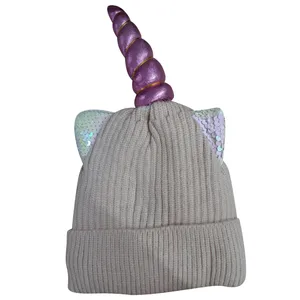  کلاه بافتنی بچگانه مدل تک شاخ کد 122