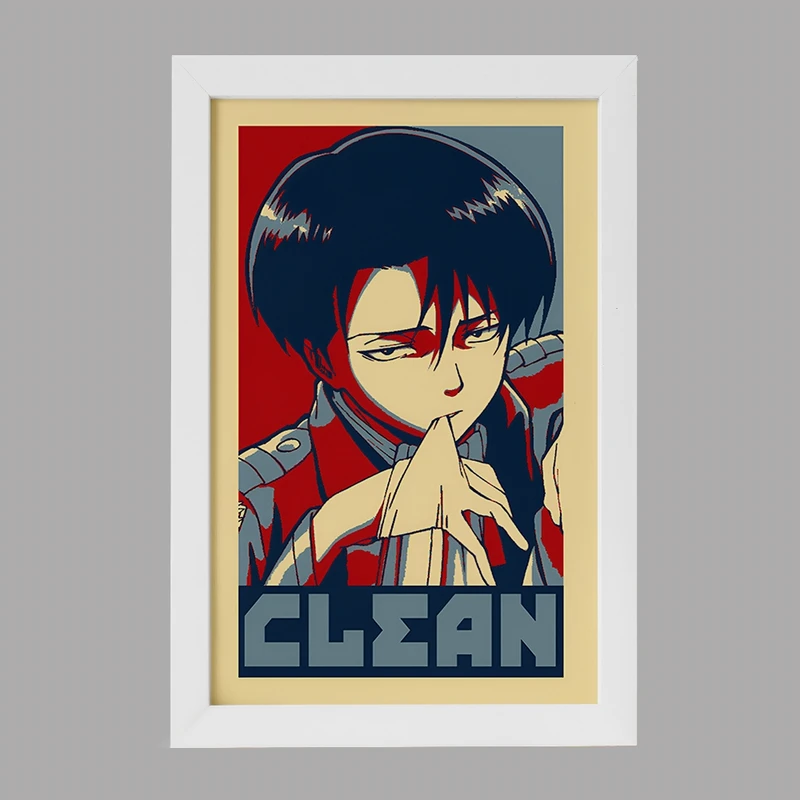 تابلو خندالو مدل انیمه اتک آن تایتان کد F6454