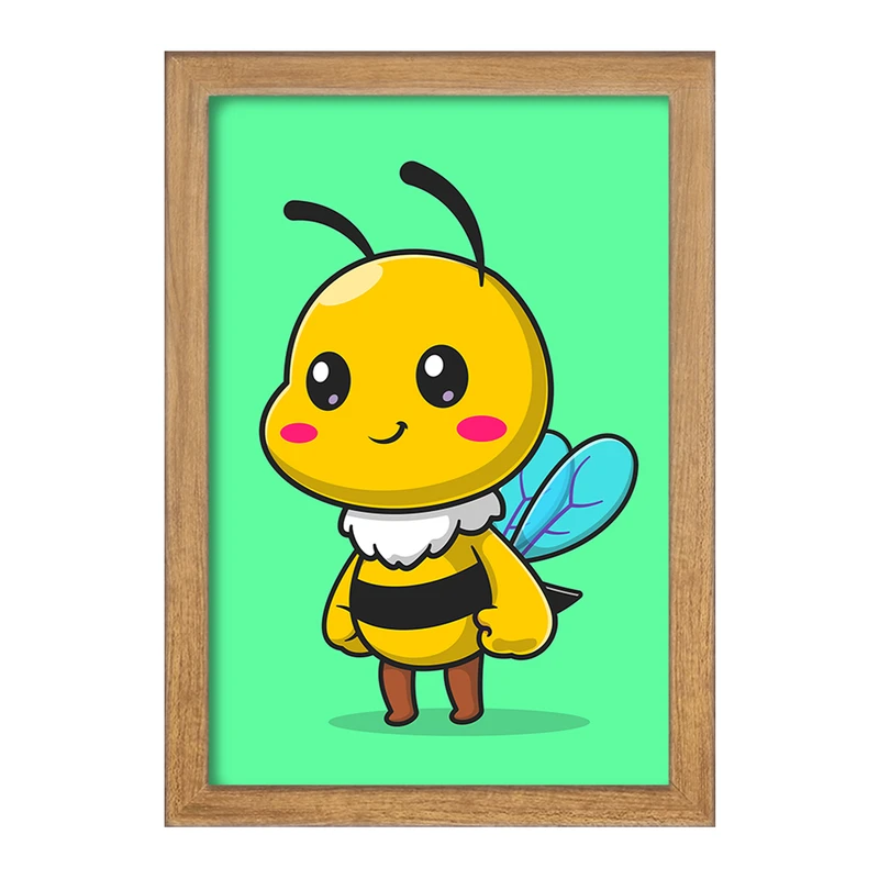 تابلو خندالو مدل حیوانات بامزه زنبور کد 29684