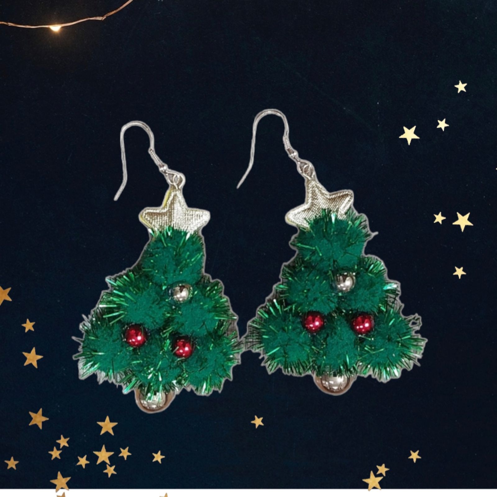 گوشواره زنانه آی ام مدل کاج کریسمس - - 4