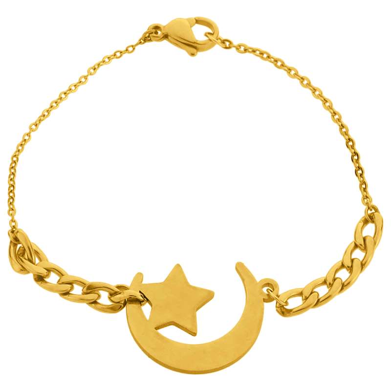 پابند زنانه گالری عزیزی طرح ماه مدل gz14465