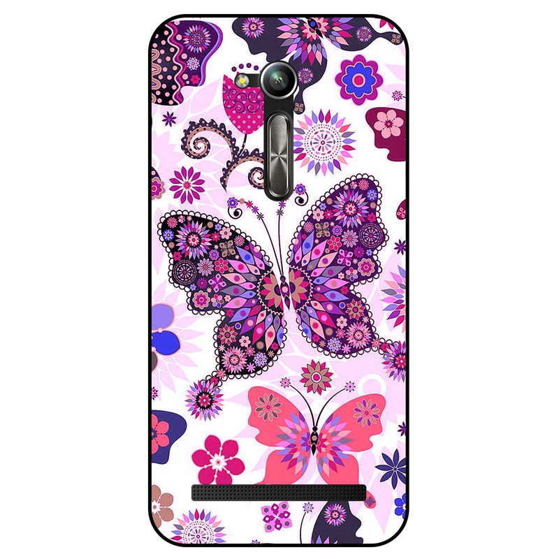 کاور مگافون طرح پروانه مدل 6356 مناسب برای گوشی موبایل ایسوس Zenfone Go / ZB452KG