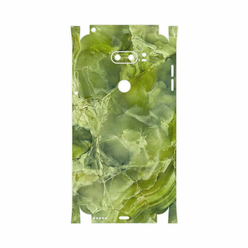 برچسب پوششی ماهوت مدل Green Crystal Marble-FullSkin مناسب برای گوشی موبایل ال جی V30