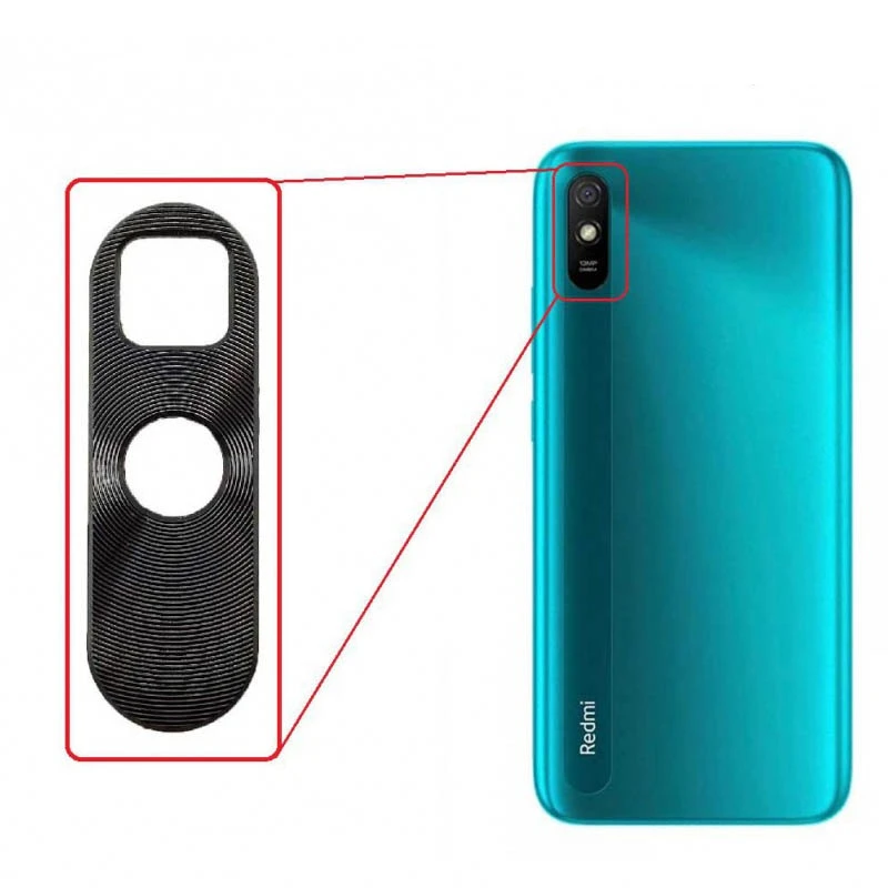 محافظ لنز دوربین مدل فلزی مناسب برای گوشی موبایل شیائومی REDMI 9A
