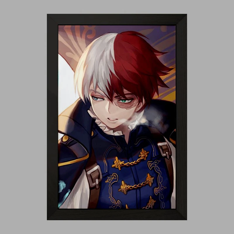 تابلو خندالو مدل شوتو تودوروکی انیمه قهرمان من  کد 13233