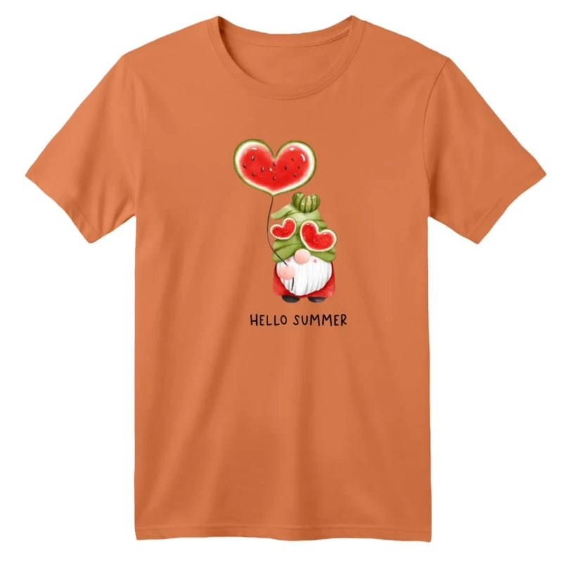 تی شرت آستین کوتاه بچگانه مدل بابانوئل و هندوانه یلدایی کد 5