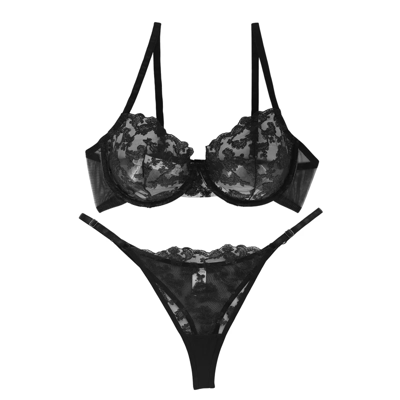 ست شورت و سوتین زنانه برتا مدل توری کد 2020SQ