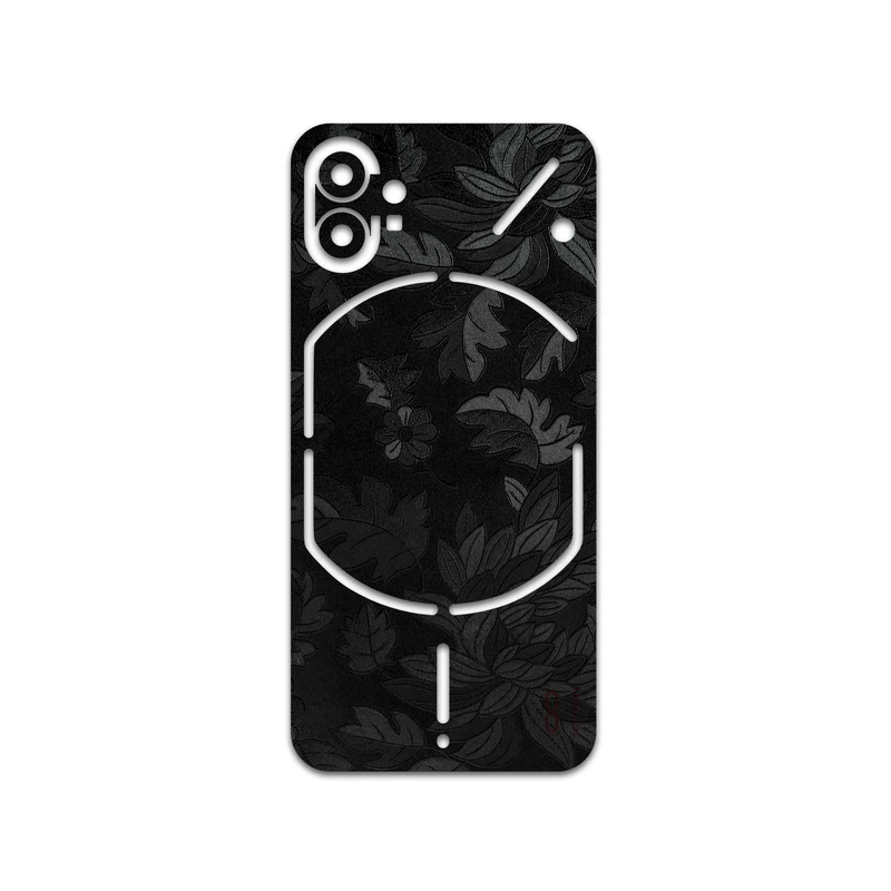 برچسب پوششی ماهوت مدل Black-Wildflower مناسب برای گوشی موبایل ناتینگ Phone 1
