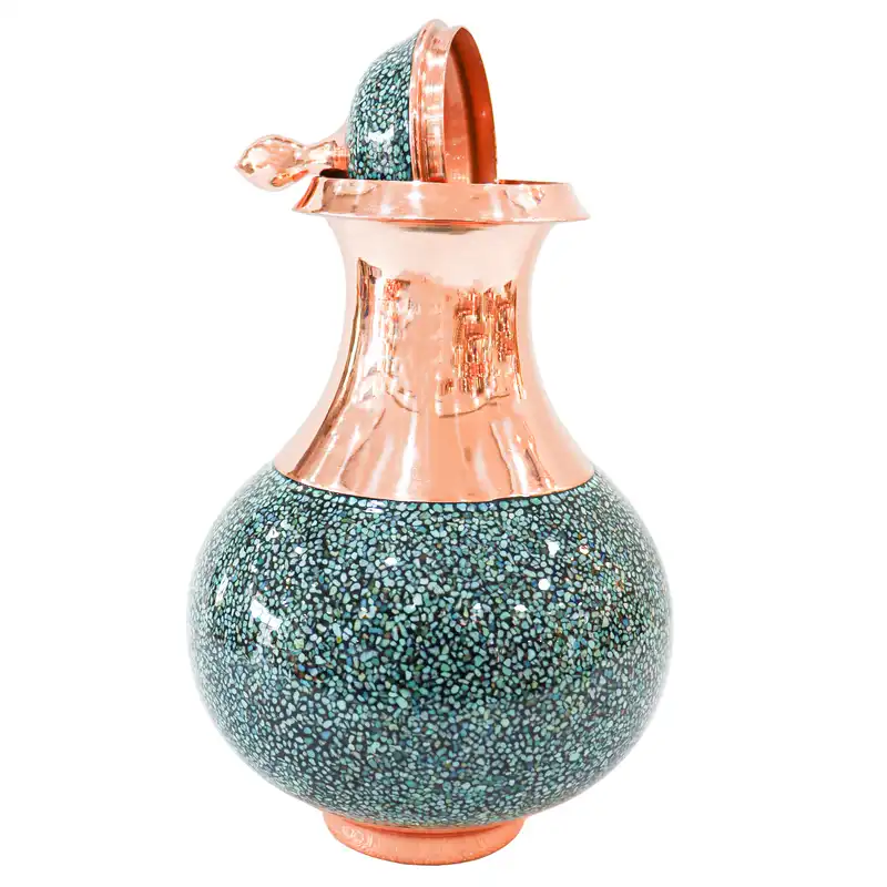 تنگ فیروزه کوبی مدل هنری کد Pear25p14