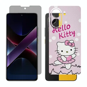 Glass Together model privacy screen protector suitable for Xiaomi Poco X7 Pro mobile phone with back cover sticker
