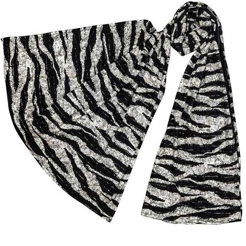 شال زنانه طرح نخ پتینه مدل مجلسی کد  75421