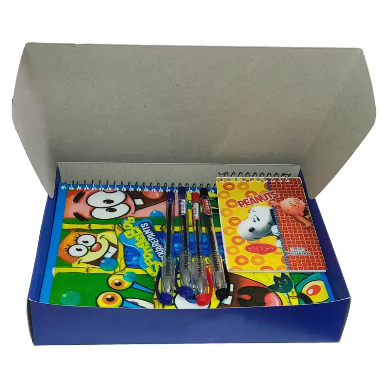 بسته لوازم التحریر الواستاد مدل میرال 8 پسرانه مجموعه 10 عددی