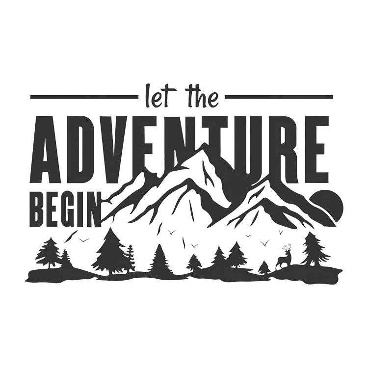 استیکر پارچه و لباس پاد آفرین مدل کوهنوردی طبیعت گردی هایکینگ کد S4069