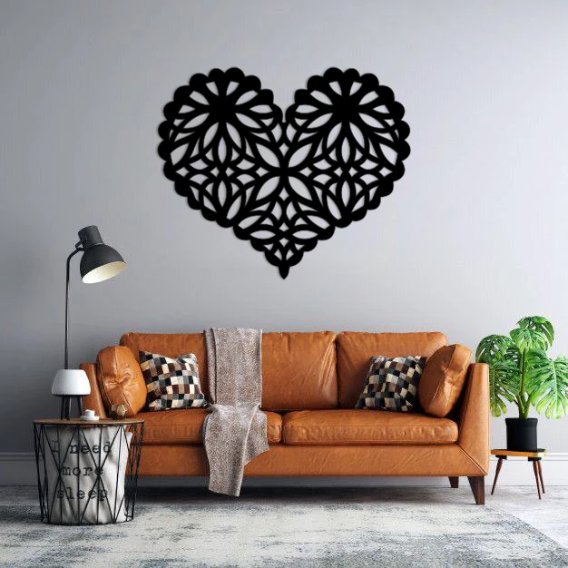 استیکر دیواری طرح قلب کد 02