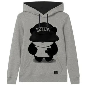 هودی پسرانه 27 مدل پاندا کد V61 رنگ طوسی