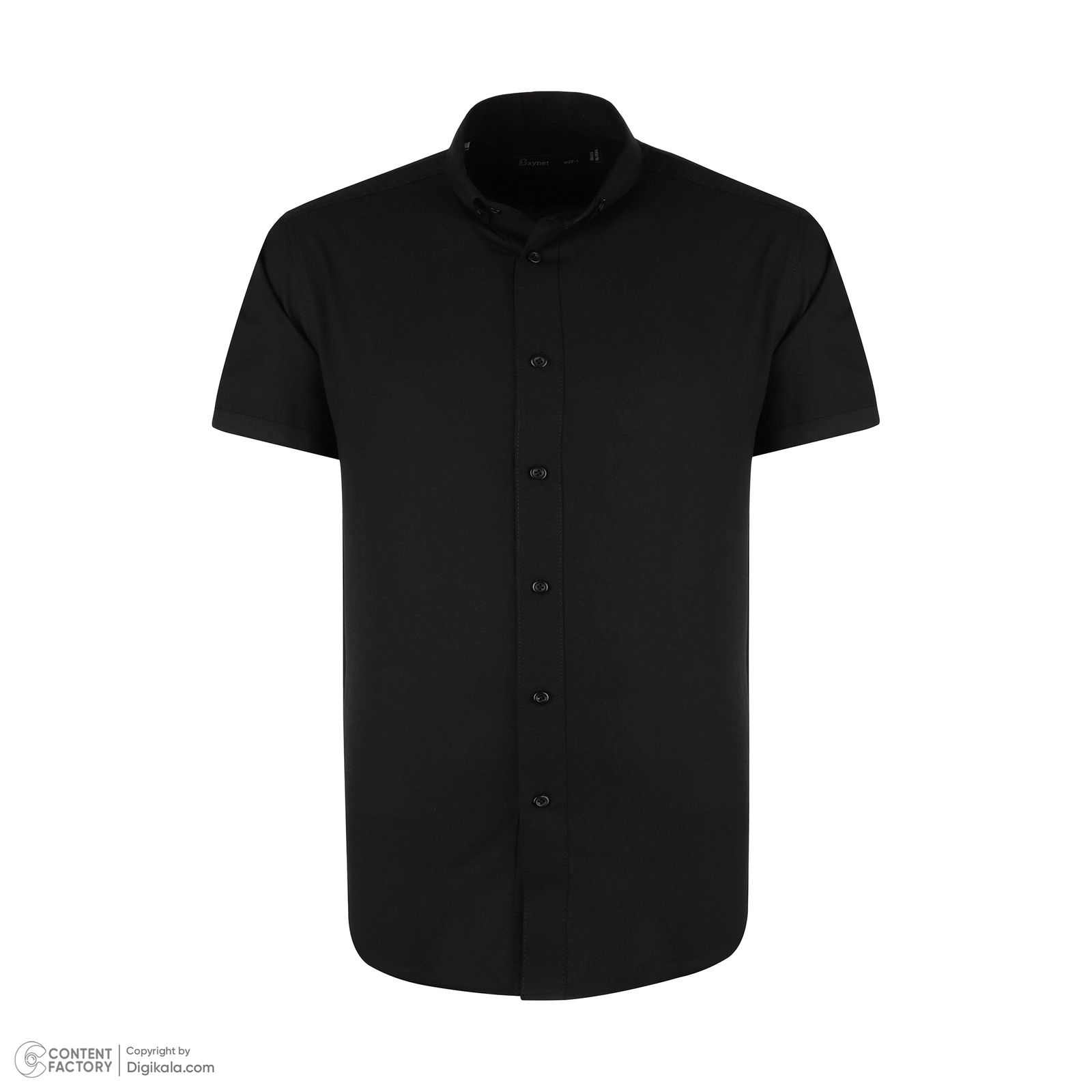 پیراهن آستین کوتاه مردانه باینت مدل 2261722 رنگ مشکی -  - 3