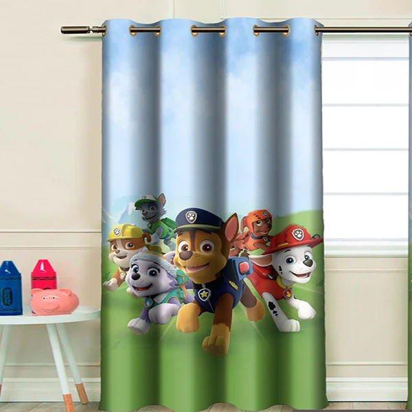 پرده مدل هازان طرح سگ نگهبان کد 4521 سایز 140x260 سانتی متر