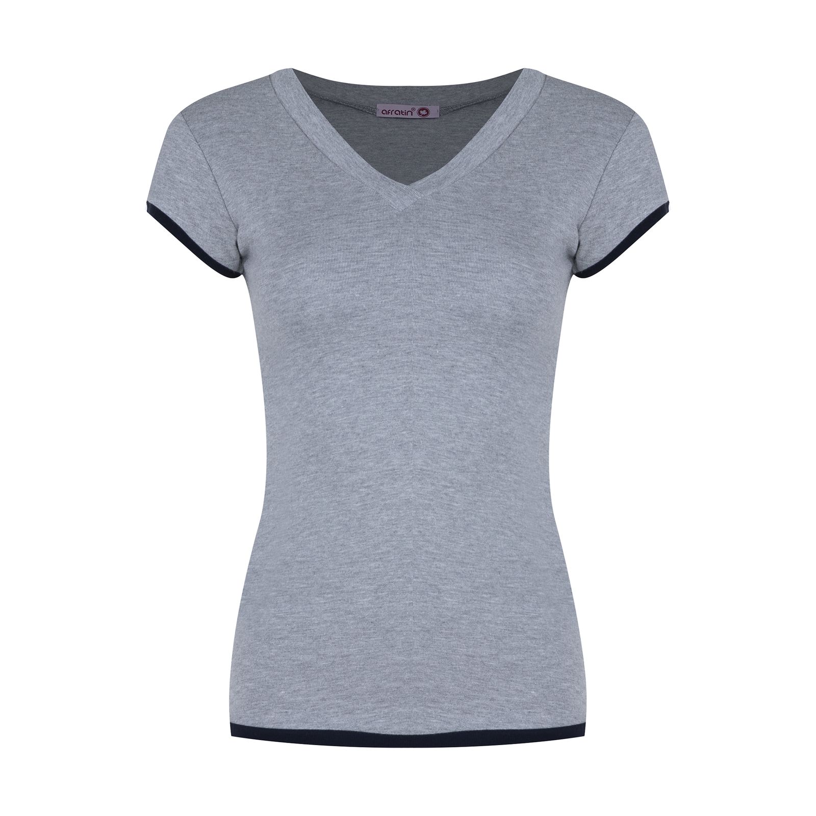 تی شرت زنانه افراتین کد 2556 رنگ طوسی -  - 1