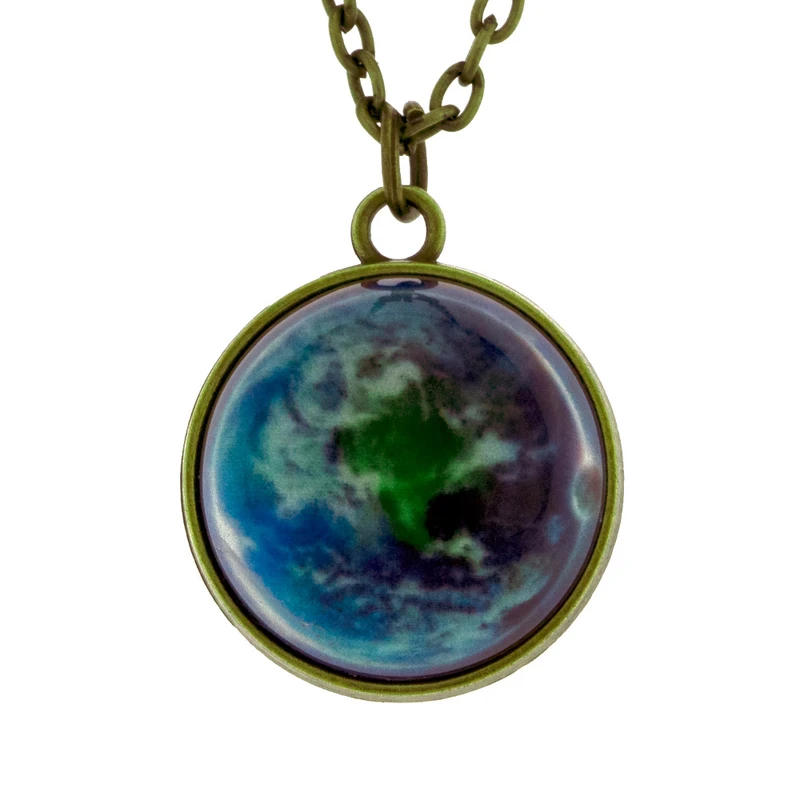 گردنبند زنانه برانت طرح کهکشان سیاره زمین