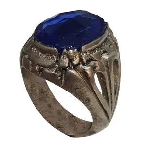 انگشتر نقره مردانه مدل یاقوت سریلانکا YS216240