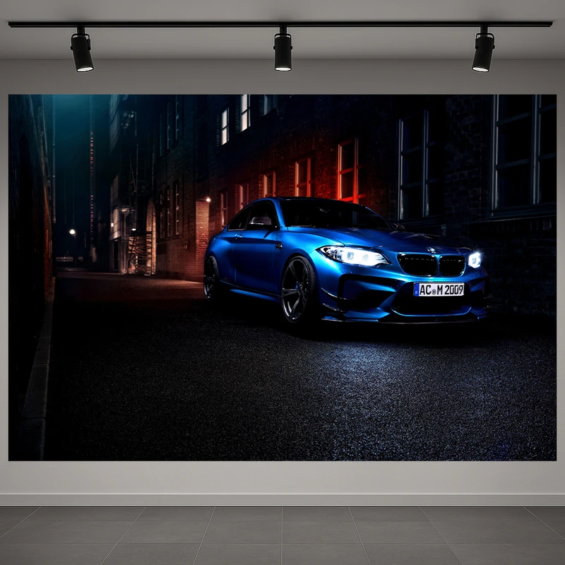 تابلو بوم طرح مخمل BMW مدل ماشین شیک کد AR3060213