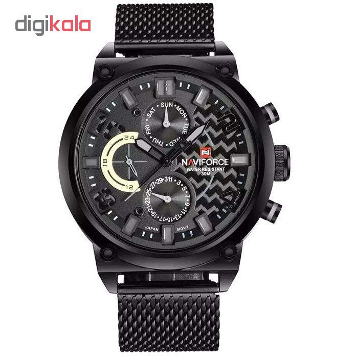 ساعت مچی عقربه ای مردانه نیوی فورس مدل NF9068M / MMZ ساعت مچی عقربه ای مردانه نیوی فورس مدل NF9068M / MMZ