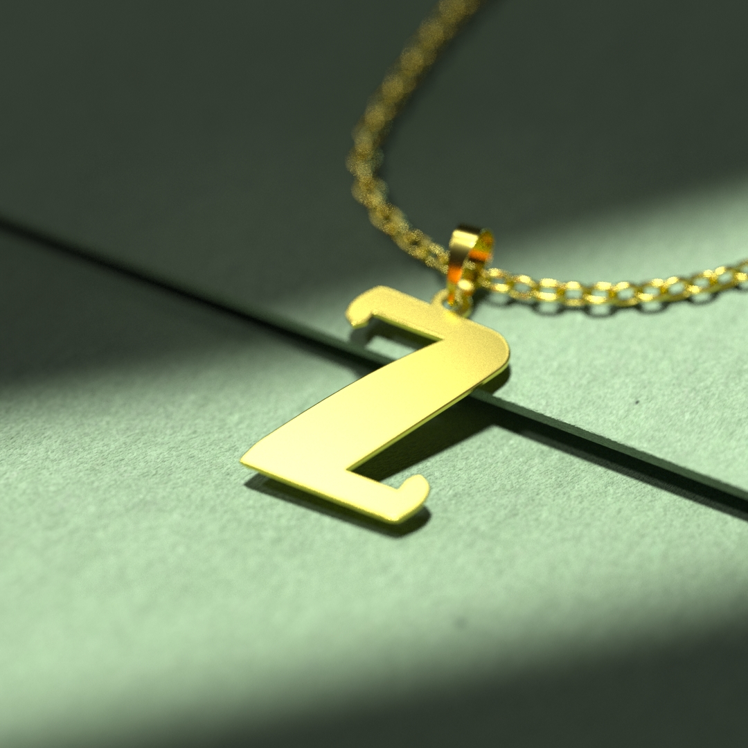 گردنبند طلا 18 عیار زنانه مدوپد مدل حرف Z کد H3-1-1067