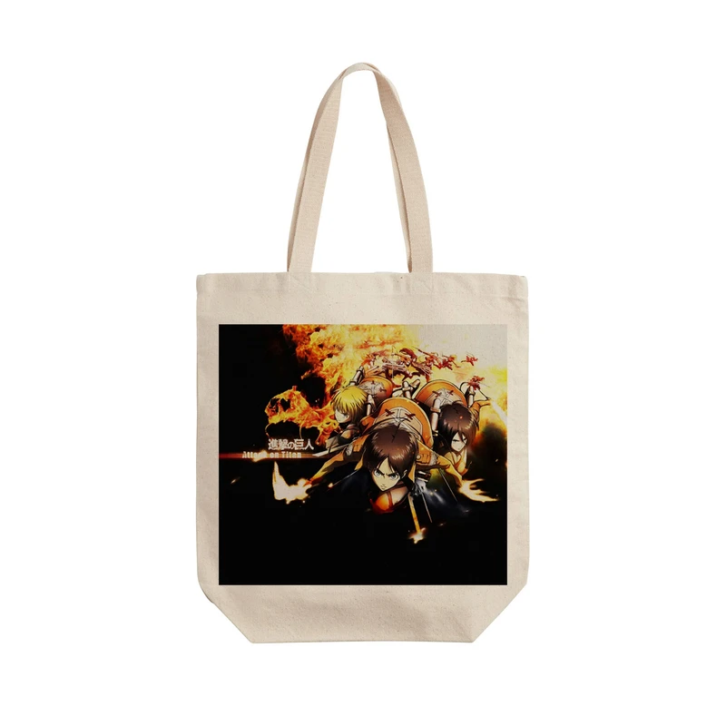 ساک خرید ترمه طراحان ایده مدل Attack on Titan کد strm0366 - L