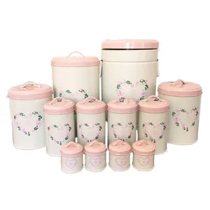  سرویس 12 پارچه آشپزخانه مدل UN - 9001 طرح فانتزی گل قلبی کد TP91