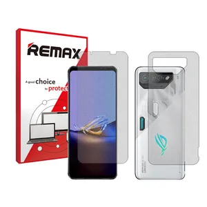 Remax Resistant model matte screen protector suitable for the Asus ROG Phone 7 mobile phone along with the back protector