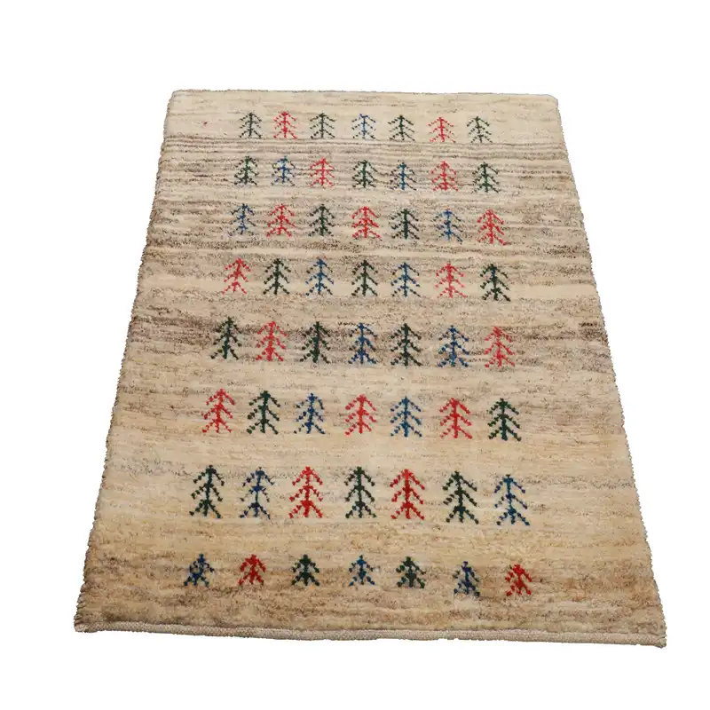 گبه دستباف مدل درخشان کد 40101216