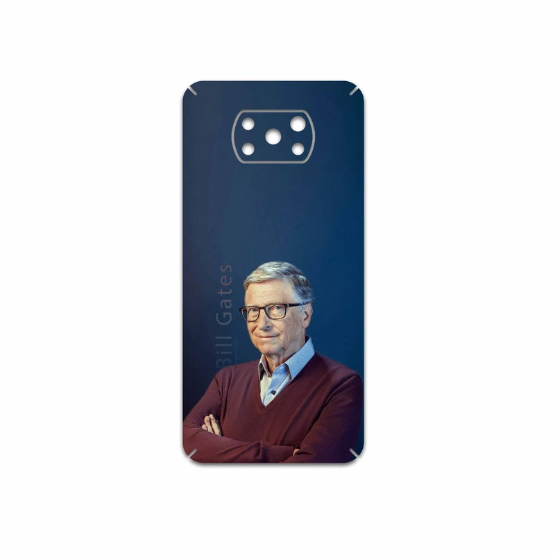 برچسب پوششی ماهوت مدل Bill-Gates مناسب برای گوشی موبایل شیائومی Poco X3 Pro