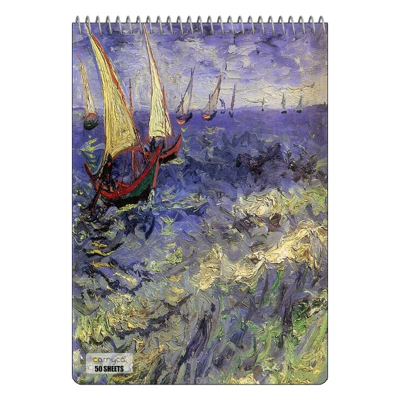 دفتر نقاشی 50 برگ سیمی کارنیکا طرح نقاشی های ون گوگ Van Gogh Paintings کد 16208