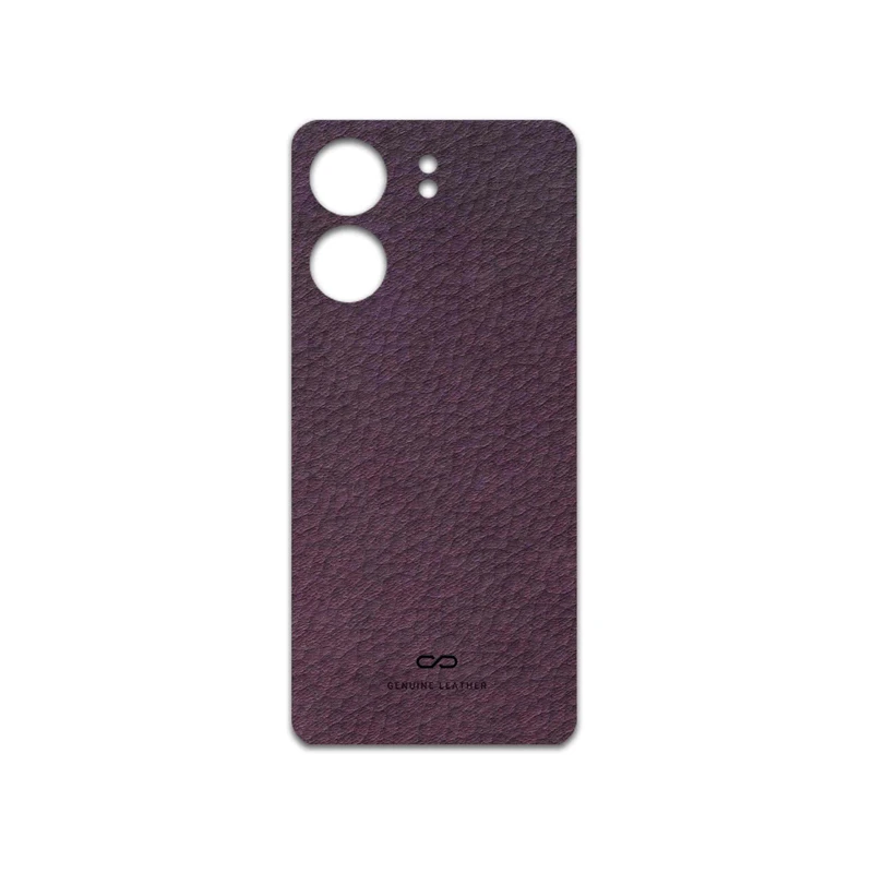 برچسب پوششی ماهوت مدل Purple-Leather مناسب برای گوشی موبایل شیائومی Redmi 13C