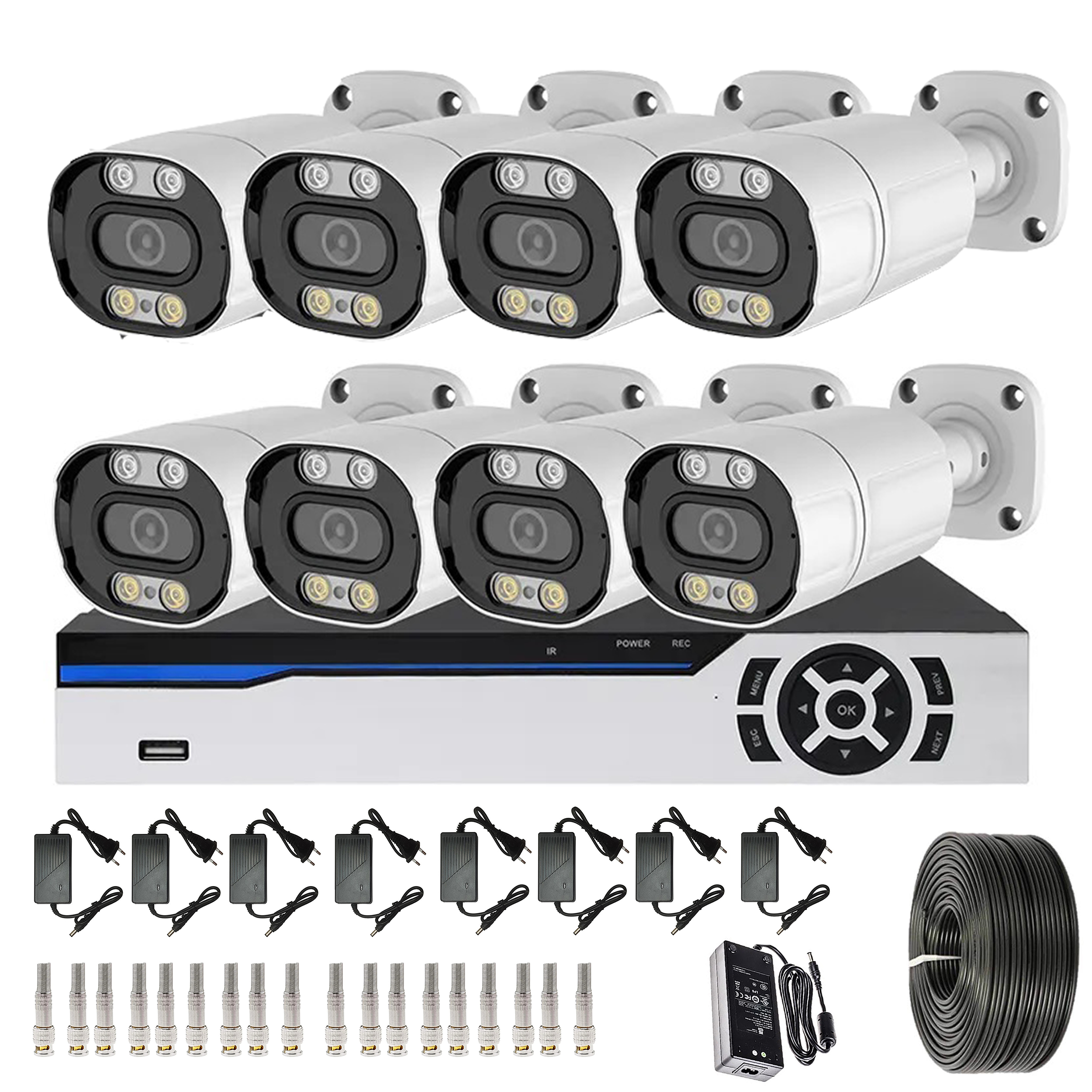 سیستم امنیتی  مدل AHD KIT 8 - 5MP - STAR LIGTH