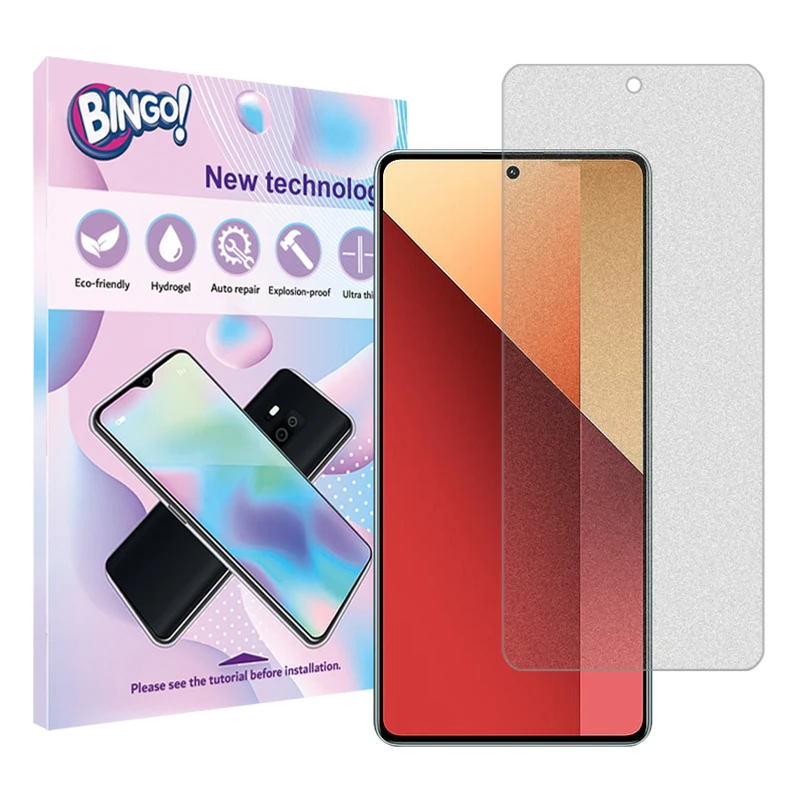 محافظ صفحه نمایش مات بینگو مدل  Toughمناسب برای گوشی موبایل شیائومیRedmi Note 13 Pro 