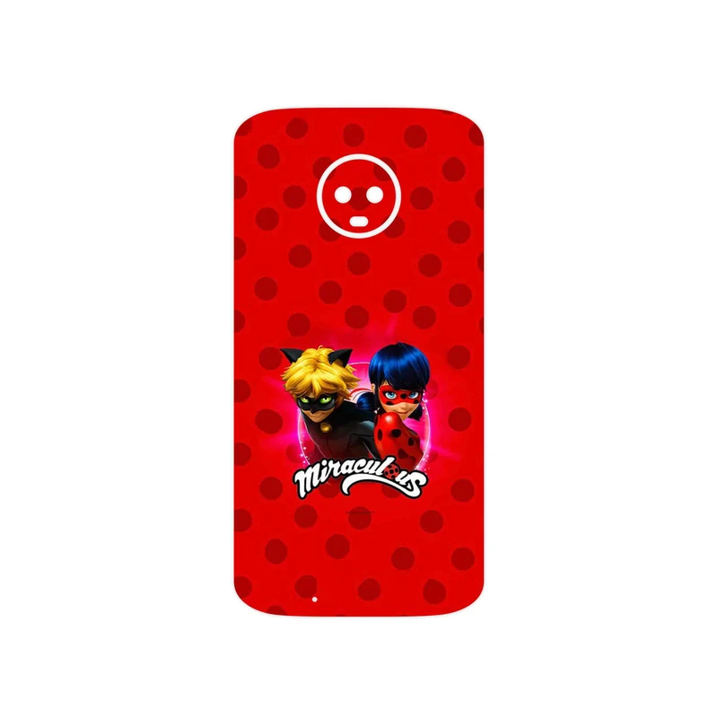 برچسب پوششی ماهوت مدل Ladybug and Cat Noir مناسب برای گوشی موبایل موتورولا Moto G6