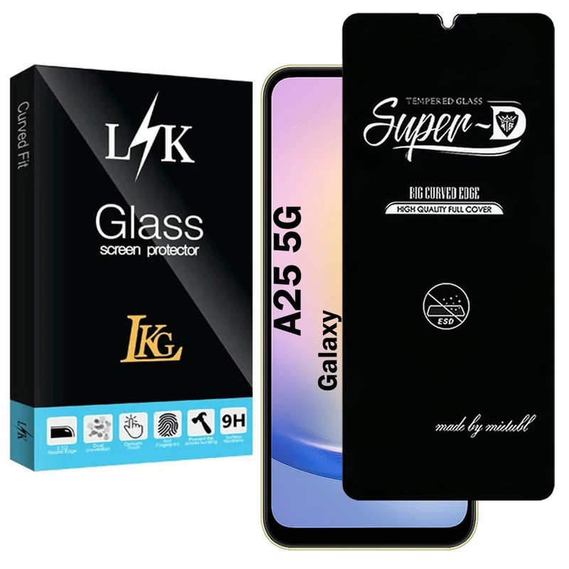 محافظ صفحه نمایش شیشه ای ال کا جی مدل SupD-Lk مناسب برای گوشی موبایل سامسونگ Galaxy A25
